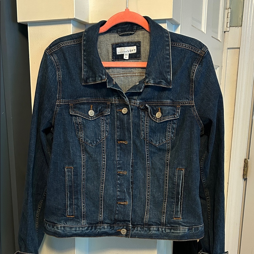 LOFT Dark Blue Denim Jacket